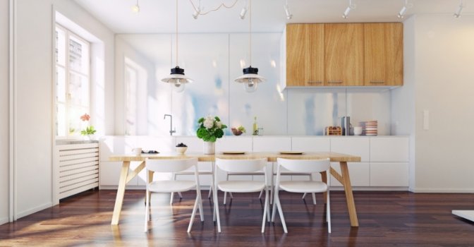 Kuchnia z stołem
